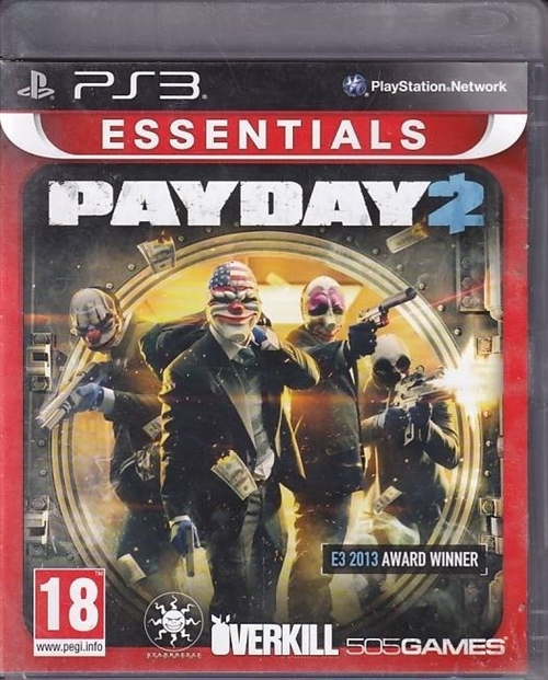 Payday 2 Essentials - PS3 (B Grade) (Genbrug)